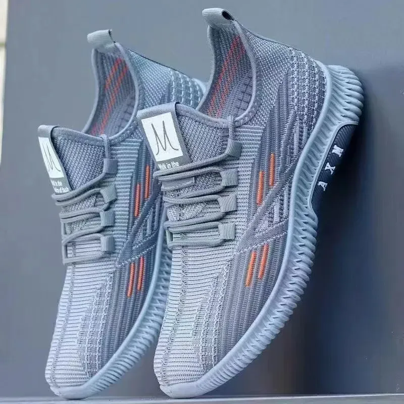 2025 Summer New Mesh Flying Woven Breathable Sports Men's Casual All Fashion Lightweight Outdoor Running Shoes_vogvips.com