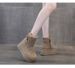 Thick-soled Small Snow Boots Women's Thick-soled Inner Height-increasing Short Boots Cold-proof And Hairy Casual Warm Women's Shoes_vogvips.com