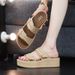 Women's Shoes New Summer Slippers For Home Non Slip Wedge Heel Flip Flops Outdoor Versatile Height Increasing Women's Shoes_vogvips.com