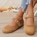 Women's Solid Color Flat Shoes Summer New Fashionable And Versatile Comfortable for Outdoor Wear And Long Period Standing_vogvips.com