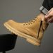 Tooling Boots Men's Outdoor Martin Boots Men's Big Head Big Yellow Boots Fur Retro Men's Boots_vogvips.com