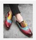 Men's Business Formal Wear, Brogue Carved British Style, Color-blocked, Height-increasing Leather Shoes For Grooms And_vogvips.com