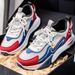 The New Color-blocking Wear-resistant Lace-up Large-sized Running Shoes With A Strong And Thick Soles Are Versatile For Students_vogvips.com