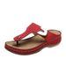 Large Size New Toe Clip Metal For Women's Massage With Sloping Heels And Hollowed Out Oversized Sandals_vogvips.com