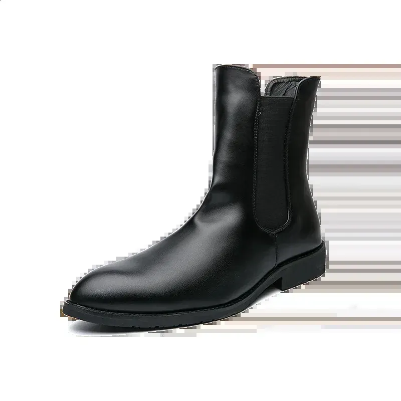 Mens Fashion Casual Ankle Boots Leather Comfortable Sliding In Winter Mens Shoes Large Size 38-48 240930_vogvips.com