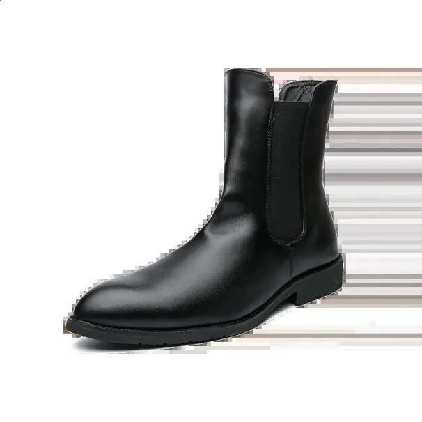 Mens Fashion Casual Ankle Boots Leather Comfortable Sliding In Winter Mens Shoes Large Size 38-48 240930_vogvips.com