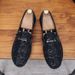 SHLIANG Fashion Men's Slip-On Flat Bottom Fashion Casual Shoes Breathable Comfortable Insole Large Size Loafers Durable Seams X0028_vogvips.com