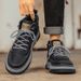 Men's High Top Sneakers Thick Sole Soft Sole Height Increasing Anti-Slip Casual Fashion Versatile Spring New Skate Shoes_vogvips.com
