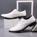 Euro Step Summer Carved Business Formal British Style Large Size Brogue Leather Hollow Perforated Men's Shoes_vogvips.com