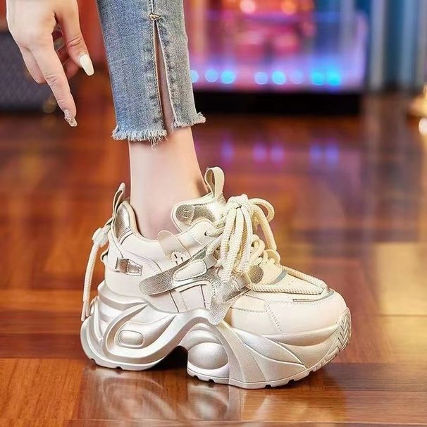 Cross-Border Internet Celebrity Dad For Women, Thick-Soled, Height-Increasing, Lightweight Sneakers, Petite Casual_vogvips.com