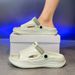 Men’s Shoes Summer Breathable Thick Soled Sandals Light And Soft Soled Beach Shoes Casual Hole Shoes For Men_vogvips.com