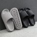 Summer For Women Soft Slippers Indoor Home Slides Cloud Slipper Men Flat Sandals Beach Shoes Man Male Flip Flops_vogvips.com