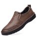 Spring 2025 New Trendy Soft Soled Middle Aged Dad Versatile Casual Men's Leather Shoes_vogvips.com