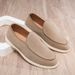 SHLIANG Men's Shoes Retro British Style Slip-On Loafers Casual Soft Bottom Lazy Man's Shoes Breathable Round Toe Non-Leather Plus Size Y0666_vogvips.com