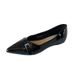 W828-83 Flat Single For Women 2025 New Spring French Style Pointed Toe Black Soft Sole Elegant Commuting Shoes_vogvips.com