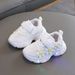 Children's Light-Up Dad 2026 Spring New Fashionable Girls' Flower Breathable Sneakers Baby Casual Shoes_vogvips.com