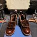 Vintage Japanese Style Waxed Leather Motorcycle Boots - Distressed Amekaji Martin Boots With Wool Lining For Winter (Unisex)_vogvips.com