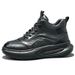 Men's Winter With Fleece Lining, Warm Cushioned Sole, Comfortable Sports Casual Shoes, Genuine Leather Versatile_vogvips.com