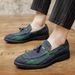 Unbeatable Quality 2025 New Tassel Trendy British Small Leather Fashionable Plus Size Casual Shoes, Shoe Covers, Loafers, Men's Shoes_vogvips.com