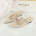 French Niche Pointed Rhinestone Bag Head Drag Outside Wearing Bow Sequined Cloth Empty Women's Shoes Comfortable_vogvips.com
