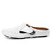 New Genuine Leather Men's Slippers Summer Breathable Casual Mules Light Half Shoes For Men Outdoor Anti-slip Driving_vogvips.com