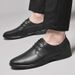 Classic Dress Mens Flats Wedding Oxfords Fashion Casual Footwear Men New Genuine Leather For Male Walking Shoes_vogvips.com