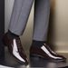 Autumn New Business Dress Pointed Lacquer Leather Youth Versatile Lace Up Large Men's Groom Wedding Shoes_vogvips.com