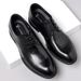 Business Formal For Men, Genuine Leather Soft Pointed Toe British Casual Shoes, Groom Sole Suit Wedding Shoes_vogvips.com