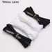 Shoelaces Double Layer Hollow Flat Polyester Shoelaces, Handmade Single Head Screen Printing_vogvips.com