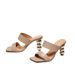 bag Electroplated And High Heels Women S Ladies Shoes Special Shaped Gourd Heel Sandals Customized_vogvips.com