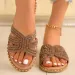 Sandals Women Summer Slides Wedges Slippers Party Breathable Beach Slip Arch Support Fashion Luxury Shoes_vogvips.com