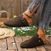 Cork Footbed Clogs For Women Men Fashion Leather Mules Comfort Potato Shoes With Arch Support Indoor Outdoor Flat Slides_vogvips.com
