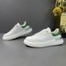 Men's Thick Soled White Toe Layer Cowhide Sports Board Shoes, Versatile And Trendy Men's Shoes_vogvips.com