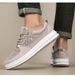 Hollow Hole Shoes Men's Sports Shoes Invisible Inner Height Increase Casual Mesh Board Shoes Men's Shoes_vogvips.com