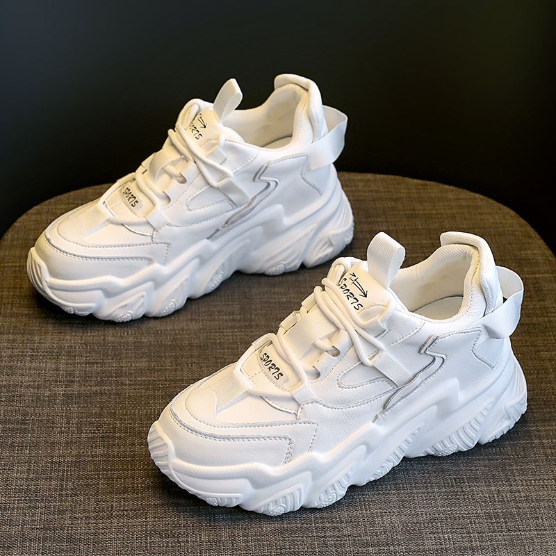 In Stock Dad For Women Ins Trend Autumn Women's Shoes 2024 New Versatile Platform Thick Sole Sneakers_vogvips.com