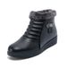 Winter Fleece-Lined Mom Cotton Shoes Warm Middle-Aged And Elderly Grandma Short Dropshipping Thickened Flat Snow Boots_vogvips.com