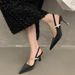 Elegant Pointed-toe High-heeled 2026 New Design, Unique Summer Sandals Women, Rhinestone Single Shoes For Outdoor Wear_vogvips.com