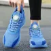 New Thick-soled Air-cushioned Men's Large-sized, Perforated Mesh Design, Elastic Pull-over Style, High-quality Casual Shoes_vogvips.com