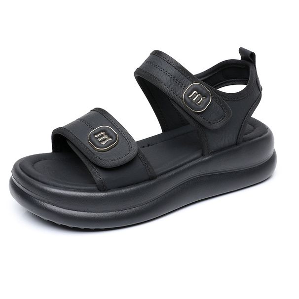 Sandals 2026 New Women's Thick-soled Flat-bottomed Breathable Leisure Sports Style Female Students Beach Shoes Wholesale Middle-aged And Elderly_vogvips.com