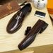 Business Shoes Men, Wedding Groom Shoes, Formal And Casual Cowhide Patent Leather Loafers For Men_vogvips.com