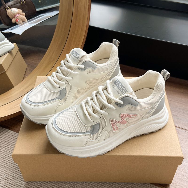 Forrest Gump Shoes Women's New Thick Soled Daddy Shoes Breathable Sports Shoes Lightweight Casual Running Shoes Training Shoes_vogvips.com
