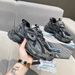 Wang Anyu Same Style OLDO Silver Turbo Running Retro Distressed Dirty Mud Black Dad Thick Sole Couple Casual Shoes_vogvips.com