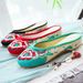 Summer Color Blocking Casual Walking Embroidered Cloth Shoes For Women's Fabric Cool Slippers_vogvips.com