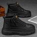 Men's Leather Bootsautumn Martin Bootsvintage Men's Shoeswork High-Top Leather Shoesnon-Slip Cargo Shoescasual Booties_vogvips.com