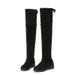 Autumn Winter New Suede Over-the-Knee Long Mid-Heel Flat Cotton-Padded Warm Size 41 Women's Boots_vogvips.com