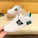 Fuguqi Little Bee Casual Made Of Genuine Leather For Lazy People, Men's With One Foot, Korean Version High-End White_vogvips.com