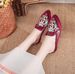 Ethnic Style Summer Uterwear Embridered Hand Sewn Diamnd Clth Slippers, Wmen's Sandals, Shiny Silk Fabric With_vogvips.com