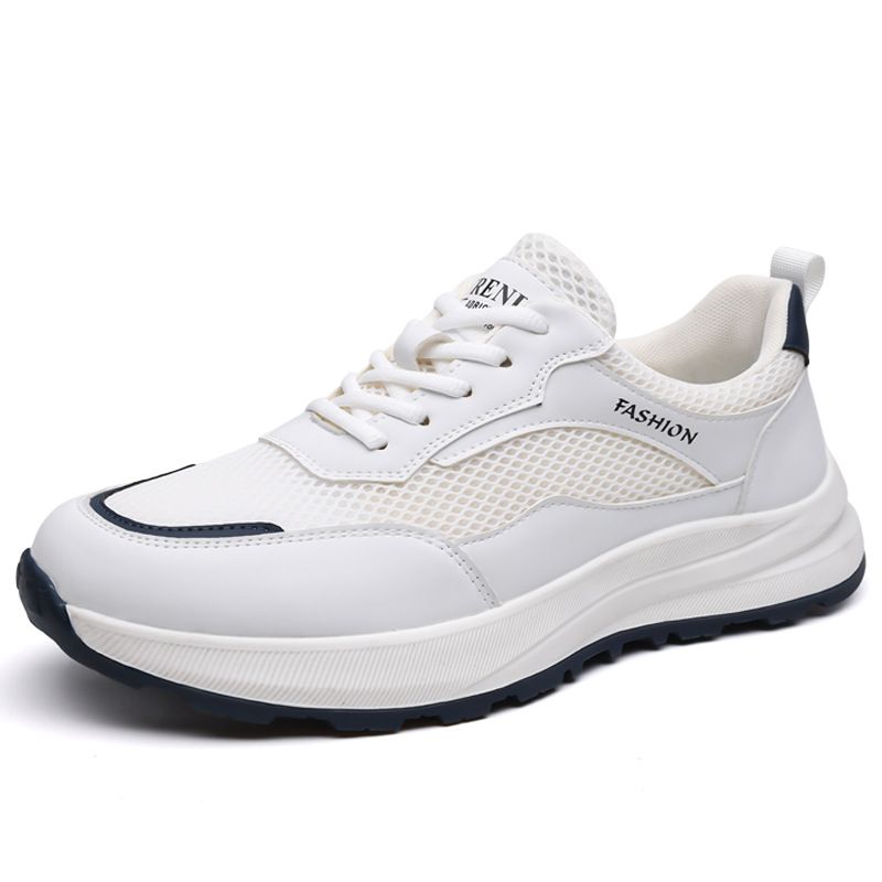 2026 New Spring Model Mesh Breathable Non-Slip Casual Shoes Flyknit Men's Hollow Running Sneakers_vogvips.com