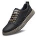 Round Head Lace-up Board Shoes Casual Low-top Breathable Sports Men's Shoes Rubber Non-slip Sole_vogvips.com