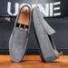 SHLIANG New Men's Loafers Breathable Shoes Comfort Plaid Leather Casual Shoes For Men Slip On Concise Quality Drive Men Sneakers X0033_vogvips.com